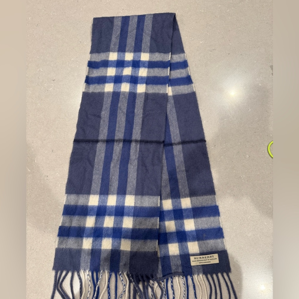 Authentic Burberry Check Cashmere Scarf